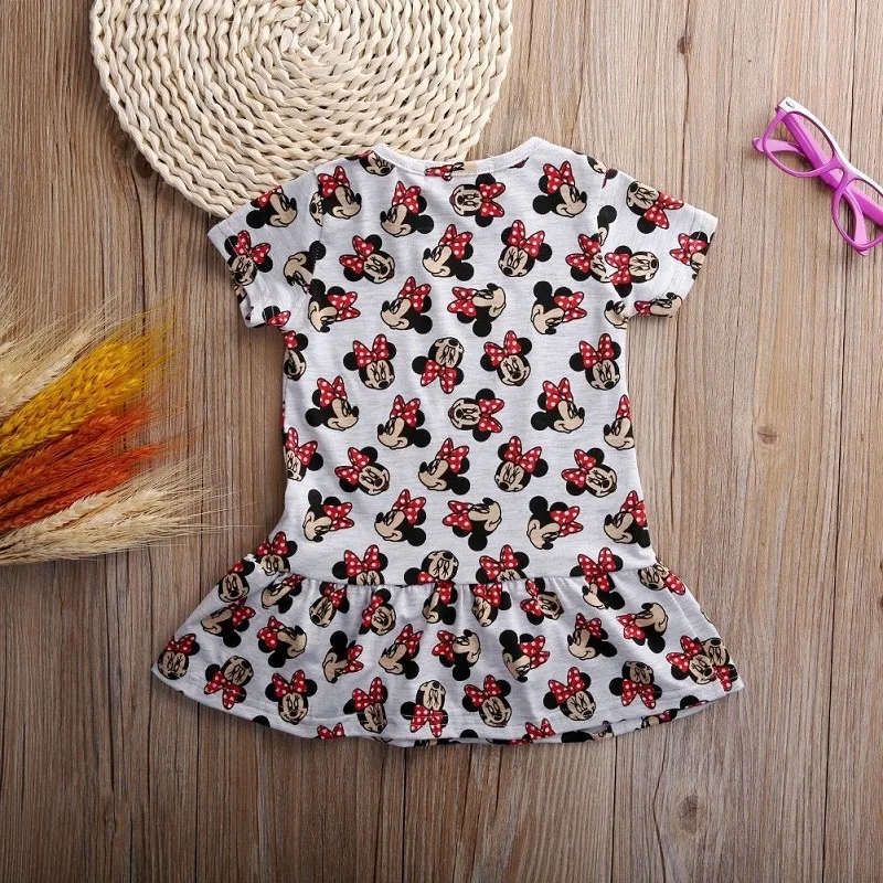 Платье для маленьких девочек летнее стильное милое платье с рисунком одежда