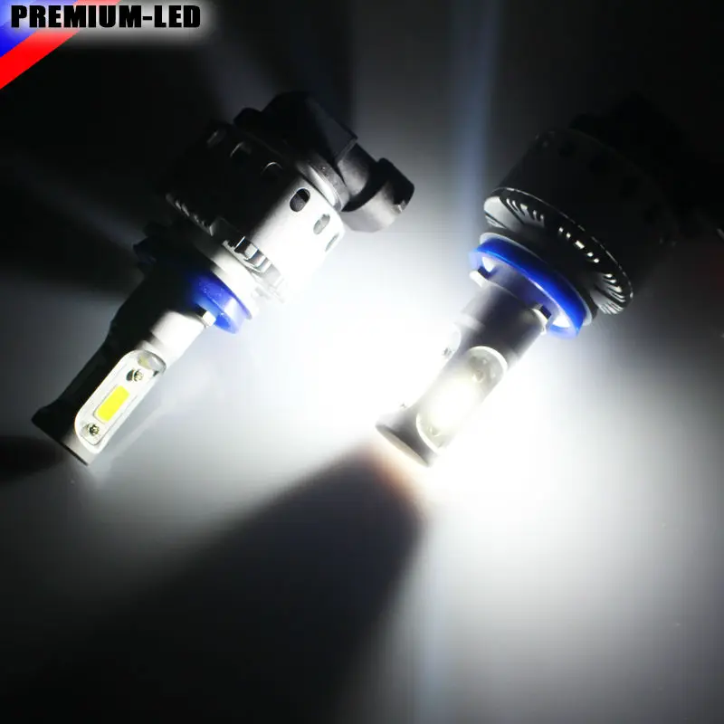 High Power LED Лампы Фар H4 9003 HB2 6000 К Белый для Дальнего света DRL Огней или