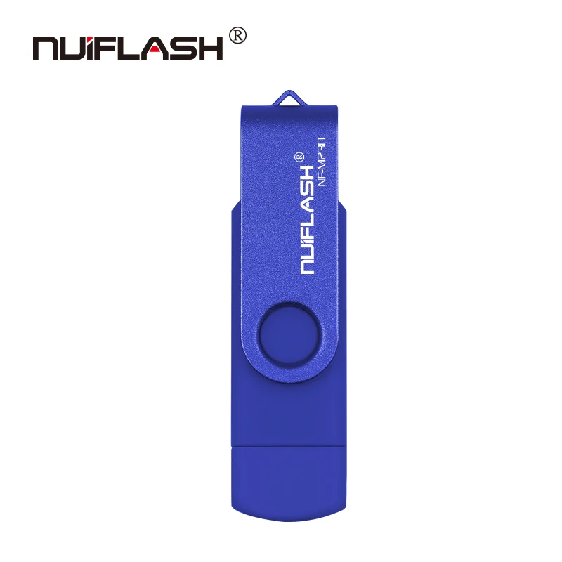 Синий Красочная карта памяти OTG флеш-диск usb 2,0 128 Гб 64 ГБ 32 ГБ флеш-накопитель prndrive 16 ГБ 8 ГБ 4 ГБ usb флеш-накопитель для телефона Android - Цвет: Синий