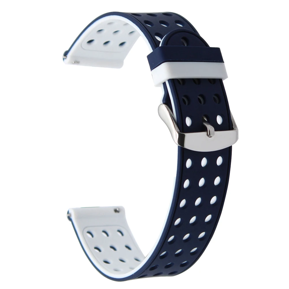 Ремешок силиконовый для наручных часов Huawei Watch 1st/Fit резиновый быстросъемный