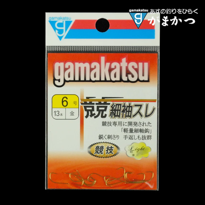 Золотистые рыболовные крючки Gamakatsu из высокоуглеродистой стали для лески червя