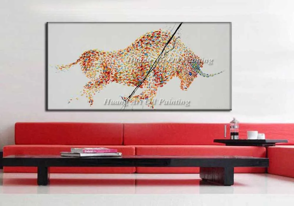 Абстрактная фотография ручная роспись картина маслом на холсте для гостиной