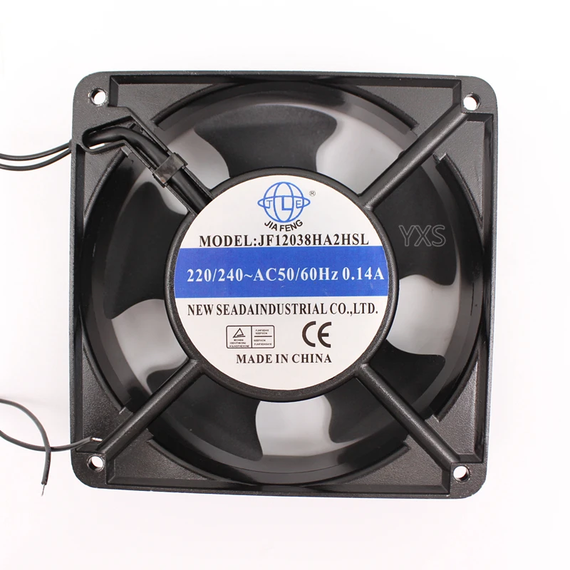 JF12038HA2HSL AC 220V/240V 0.14A 12038 12cm 120*120*38mm 50/60HZ Oil Bearing Ball Chassis Cabinet Cooling Fan | Электроника