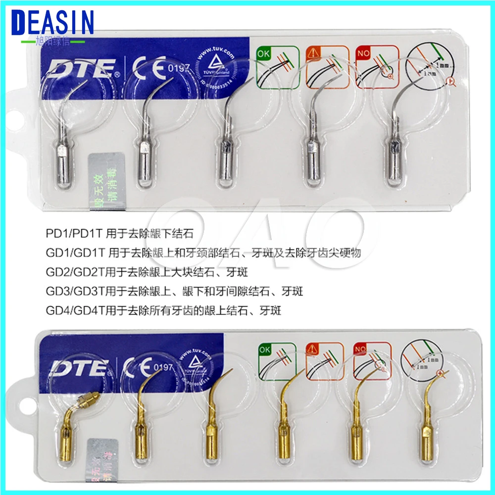 5 шт. GD1T GD2T GD3T GD4T GD5T GD6T стоматологические ультразвуковые наконечники скалера