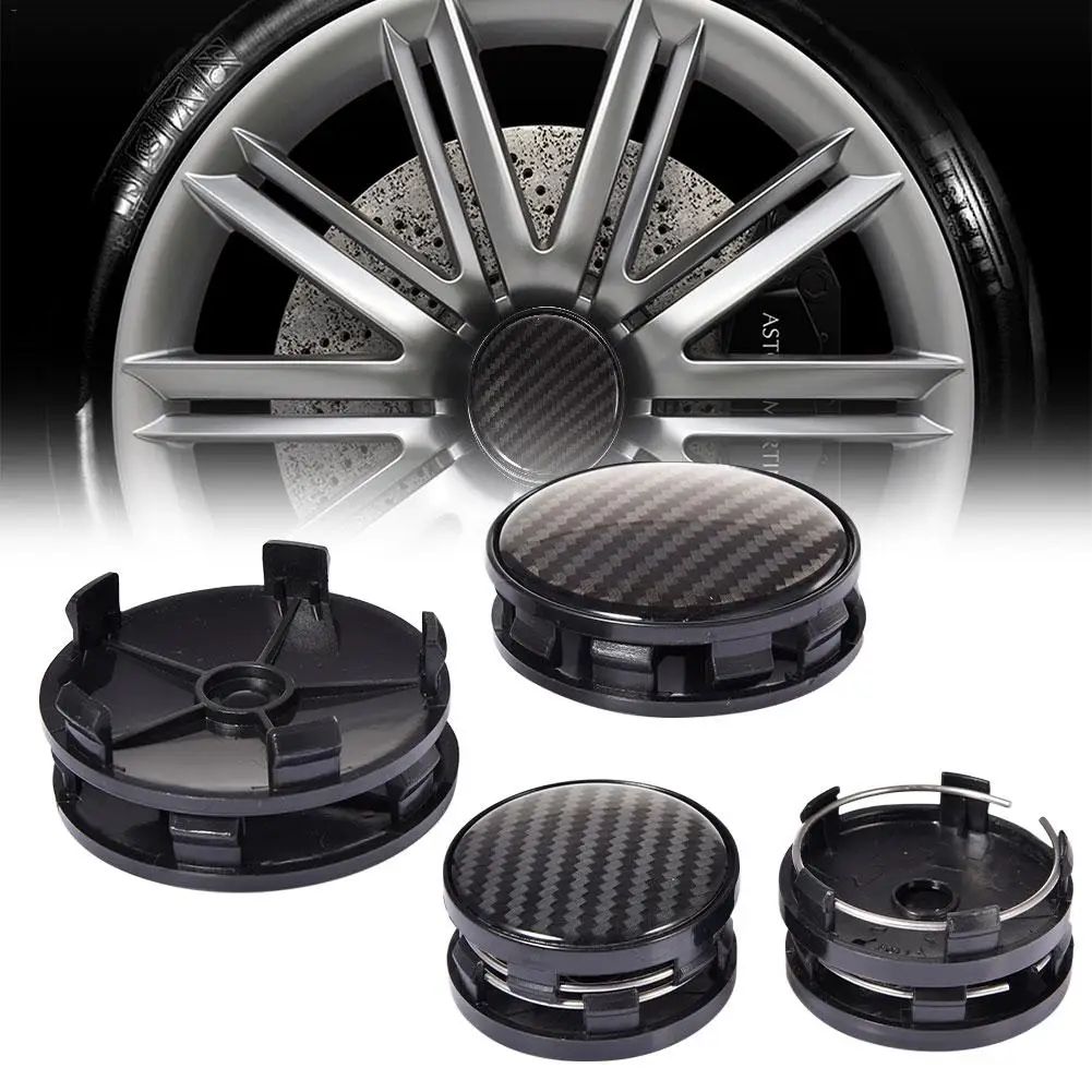 4 шт. карбоновая текстура автомобиля ступица ABS крышка без логотипа