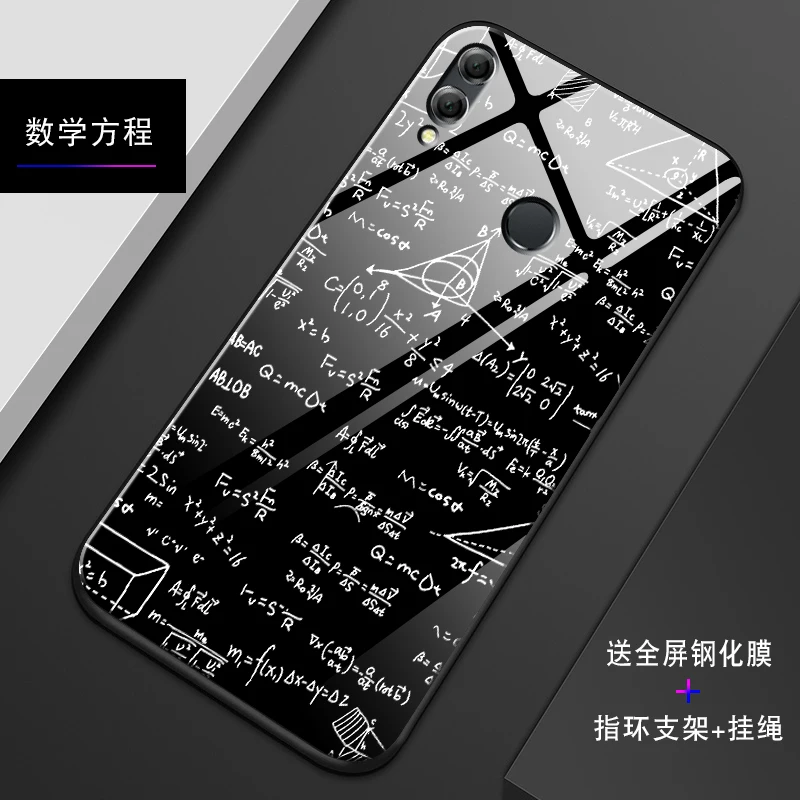 Милый мультяшный чехол из закаленного стекла для huawei Honor 8X, защитный чехол s для huawei Honor 8 X, чехол Honor8X, чехол