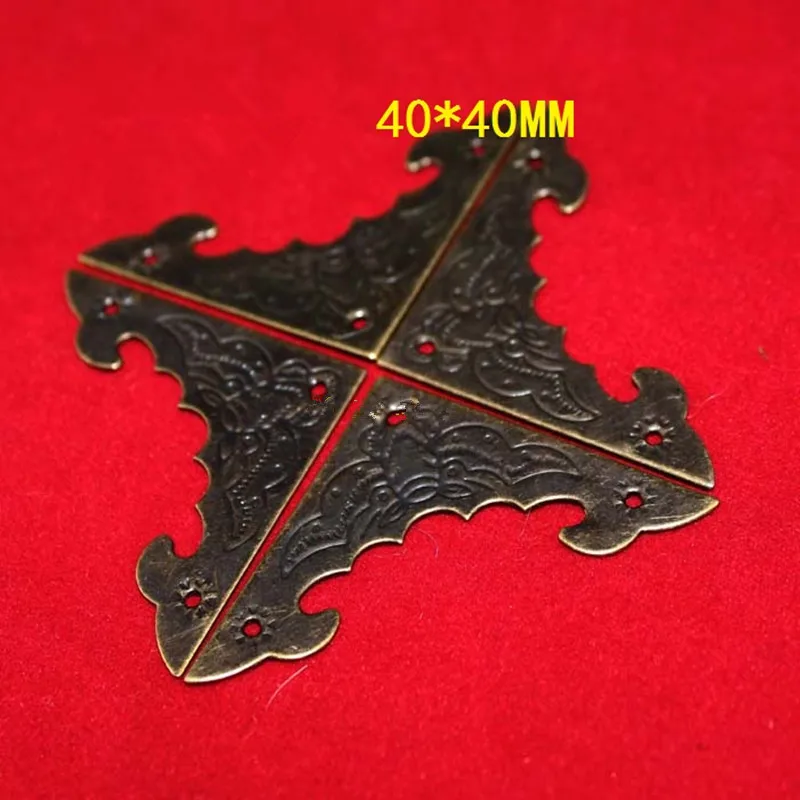 Филигранский треугольный кабошон в форме летучей мыши старинные бронзовые углы