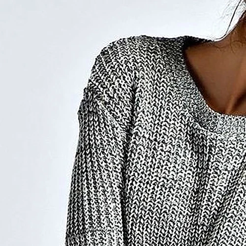 Женщин Сладкий Вязание в форме сердца пуловер с длинными рукавами Повседневный