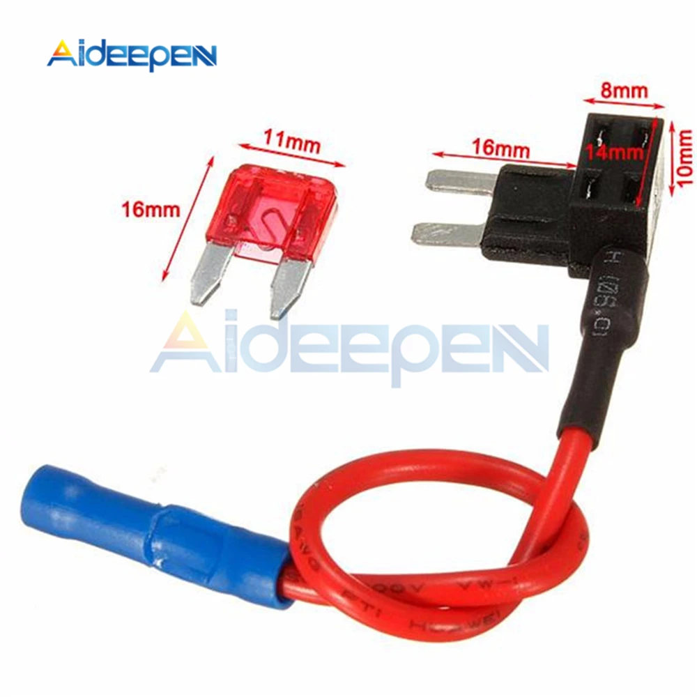 12 В держатель предохранителя Add-a-circuit TAP Adapter Micro/Mini/standard ATM, APM Blade АВТОМАТИЧЕСКИЙ Предохранитель с 10A Blade автомобильный предохранитель с держателем