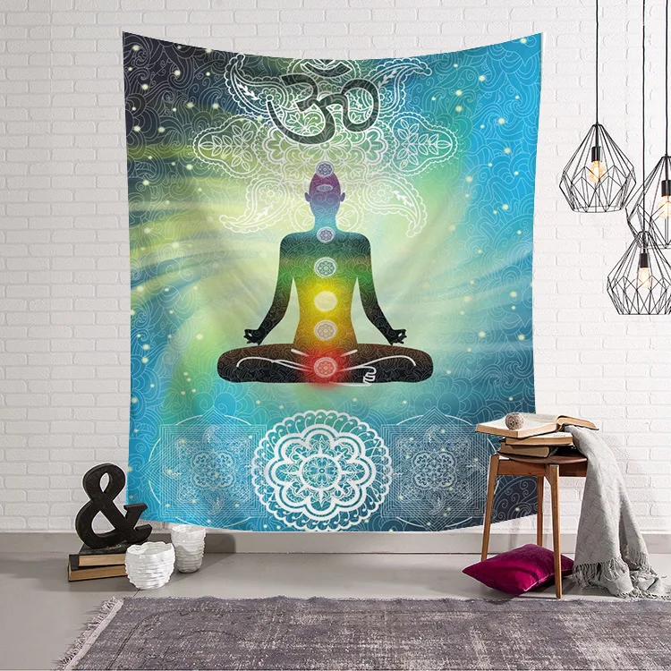 

Wall Hanging Mandala Tapestry 200X130cm Bohemian Bedspread Dorm Cover Hanging Tapestry For Wall Decoration Fashion Tribe Style