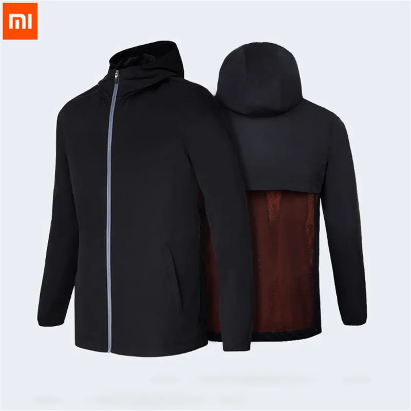 Xiaomi Mijia 7th 2 в 1 спортивные сумки для переноски, пальто, удобные ветрозащитные водонепроницаемые Рюкзаки, Мужская парка D5