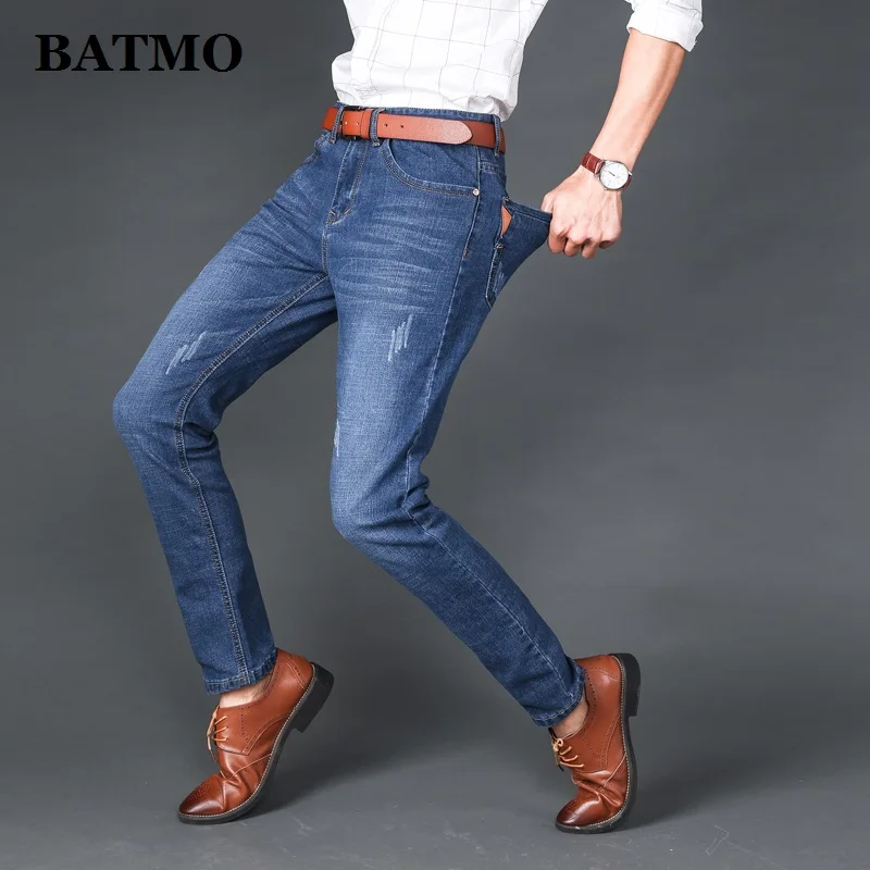 BATMO новинка 2019 мужские повседневные джинсы известный бренд модные дизайнерские