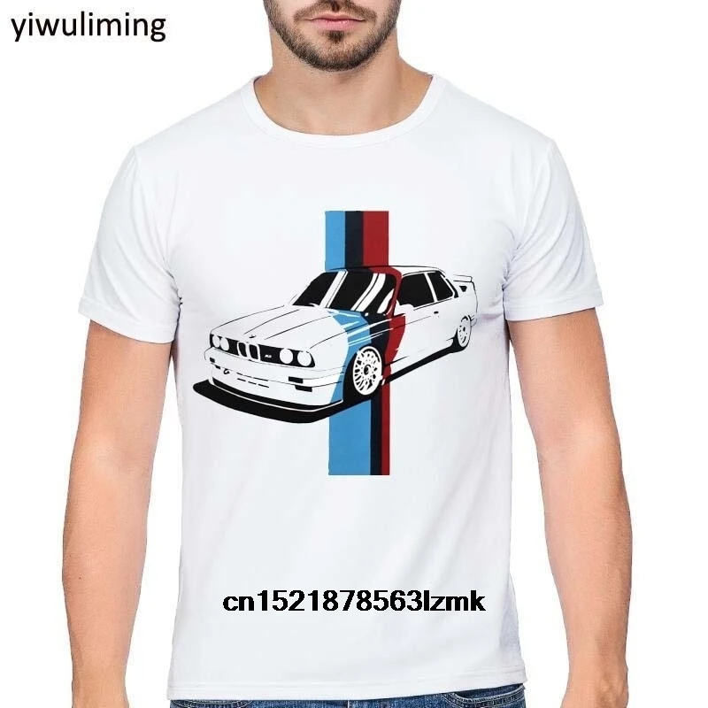Возьмите Для мужчин футболка автомобиль 3 серии летняя Классический Прохладный