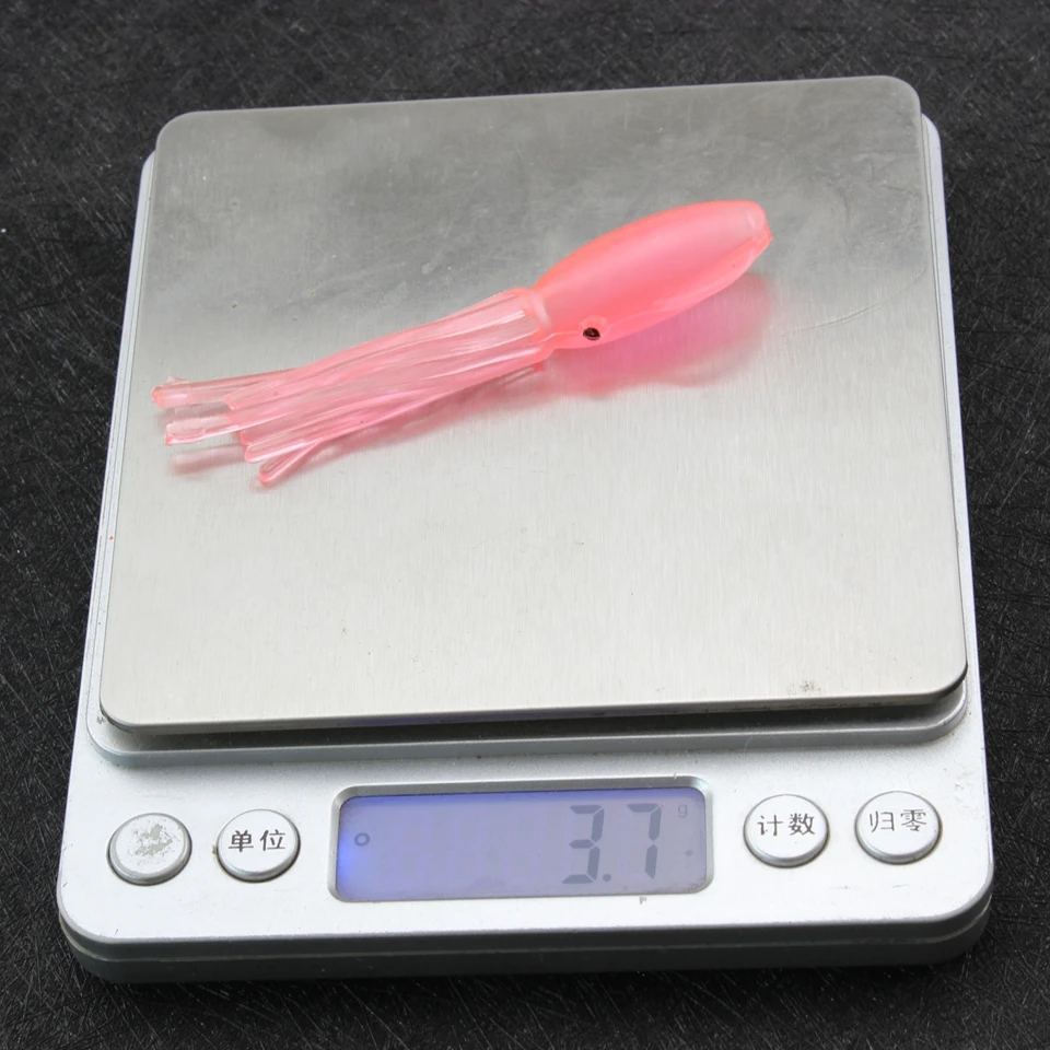 5 шт. розовый кальмар мягкие приманки 8 см 3 7g искусственные рыболовные червячной