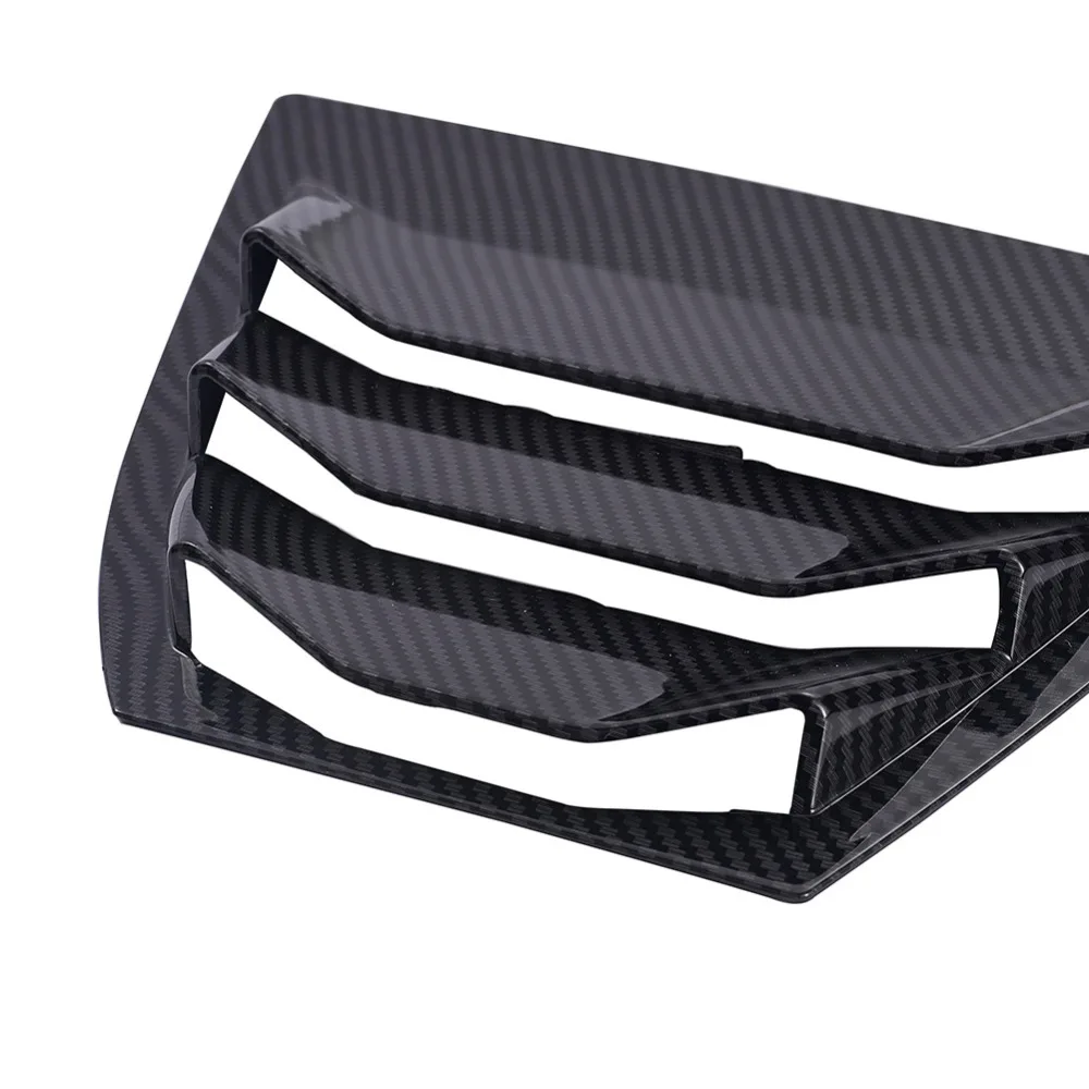 

2 Pcs Rear Window Sun Shade Cover Car Stickers ABS Side Window Tuyere Louvers Sticker For Special Auto Decoration