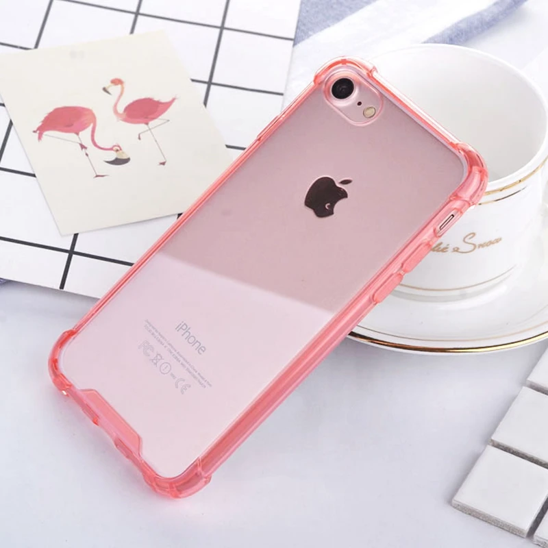 Полный корпус Ударопрочный Мягкий Прозрачный чехол для iphone XS MAX XsMax XR X 6 6s 7 8 Plus