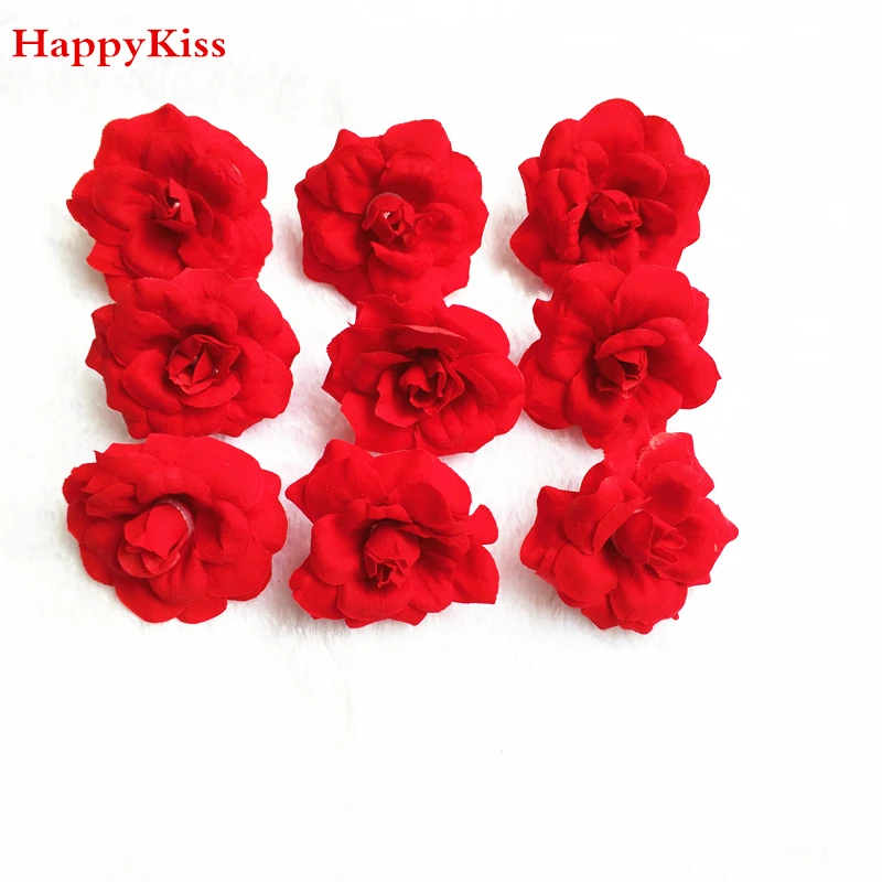 6 шт. большой Шелковый цветок розы для свадьбы|red flower head|flower headwreath diy |