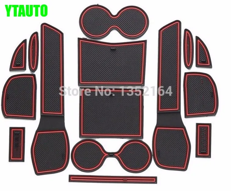 

Auto anti-slip cup mat non slip door gate slot pad for X-trail 2014 2015, car accessories