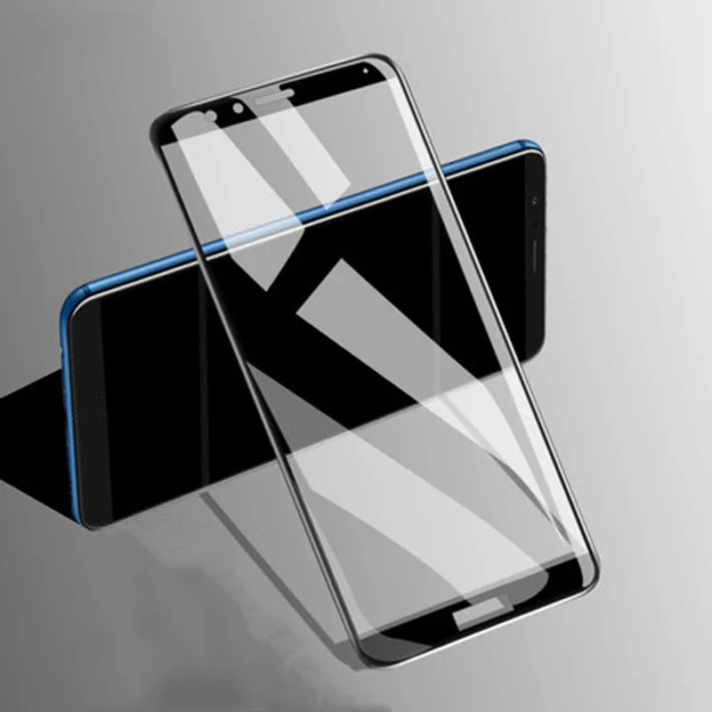 Взрывозащищенное Закаленное стекло для Huawei Honor 7X полное покрытие экрана защитная