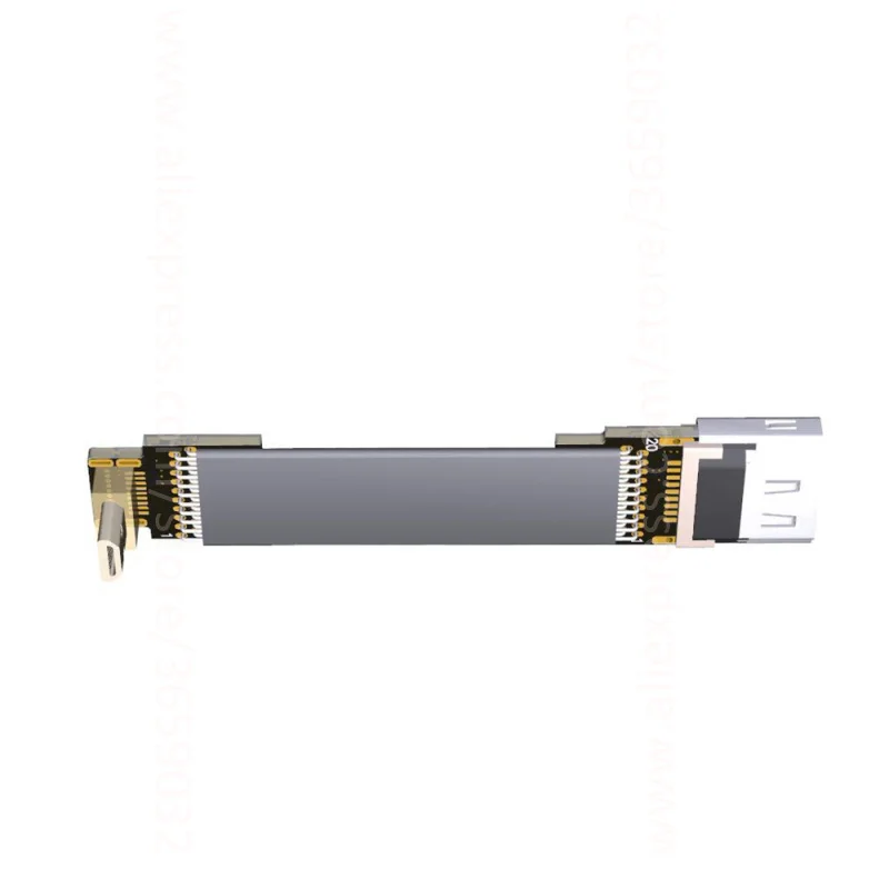 Кабель HDMI мама Micro папа 90 градусов угол 5/10/15/20/30/50/80/100 см V2.0 4K x 2K @ 60 Гц для ПК AV HDTV LCD
