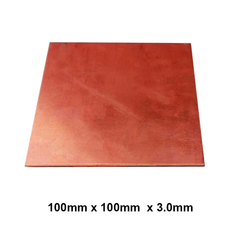 Premium 100x100x3.0mm DIY Copper Shim Heatsink thermal Pad for Laptop GPU CPU VGA Chip RAM  and LED Copper Heat sink