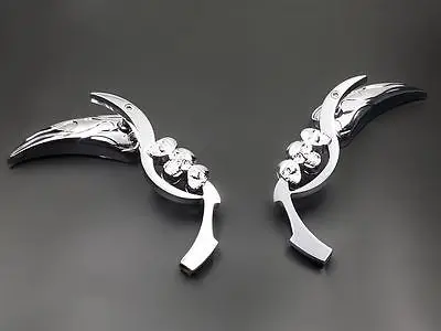 Боковые мини-зеркала в виде черепа для мотоциклов спортивных велосипедов