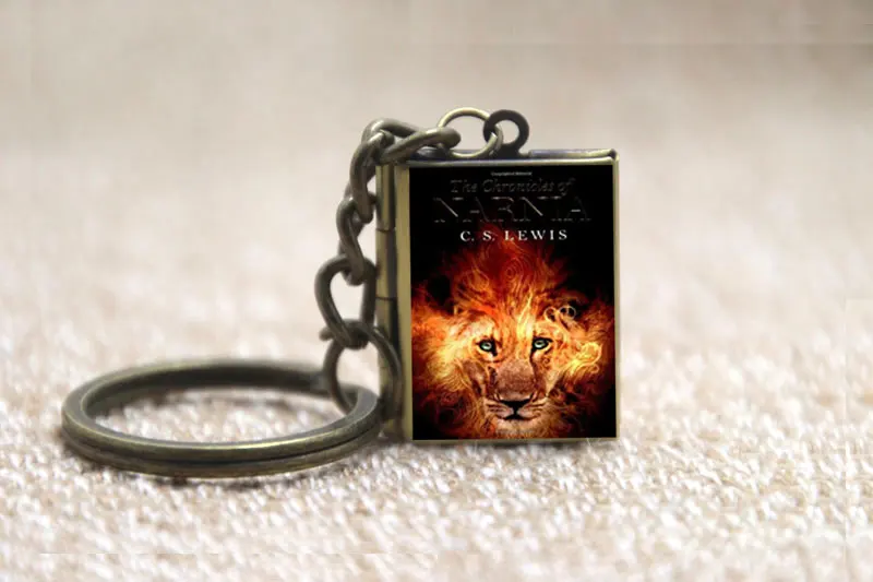 Брелок для ключей B1036 с изображением летопии нарнии|chronicles of narnia|book jewelrybronze jewelry |