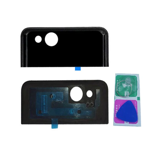 

Original For HTC Google Pixel 2 5.0" 2 XL 2XL 6.0" Phone Rear Camera Glass Lens Cover Back Panel Housing Holder Door + Tools