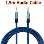 1,5 м аудио кабель Jack 3,5 мм AUX кабель аудио адаптер для наушников для автомобиля MP3 MP4 наушники Aux линия для Samsung Huawei