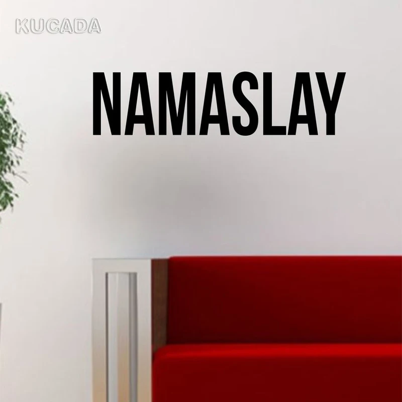 Наклейка на стену с текстовым цитатом Namaslay виниловый домашний декор наклейка для