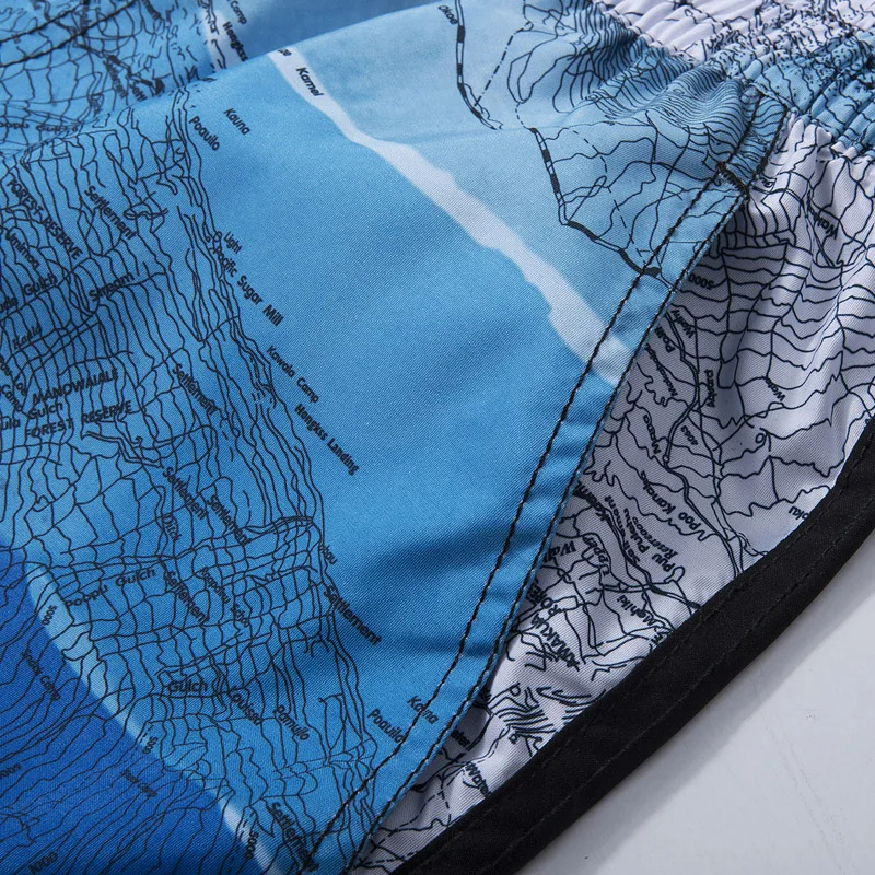 Мужские быстросохнущие пляжные шорты пляжная одежда из полиэстера летняя