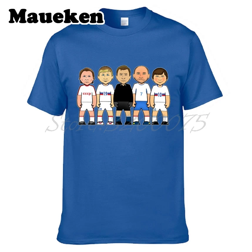 Мужская футболка с надписью Русские легенды Andrei Arshavin Lev Yashin Oleg Blokhin W0523017|t shirt|tee