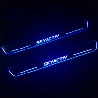 sncn led car scuff plate trim pedal door sill pathway moving welcome light for mazda skyactiv 2015 2016 2017 2018 waterproof