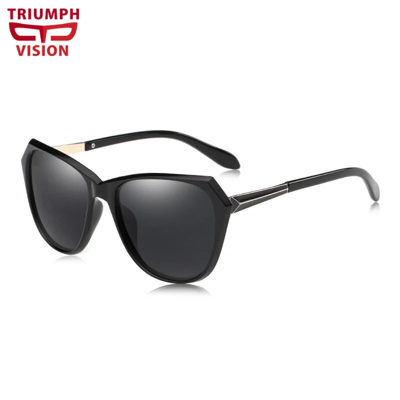 Женские зеркальные солнцезащитные очки TRIUMPH VISION серебристые Элегантные
