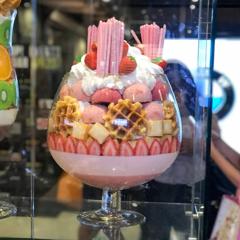 Супер чашка для мороженого гигантская Пивная кружка чашка для мороженого Экстра большая стеклянная фруктовая десертная чашка