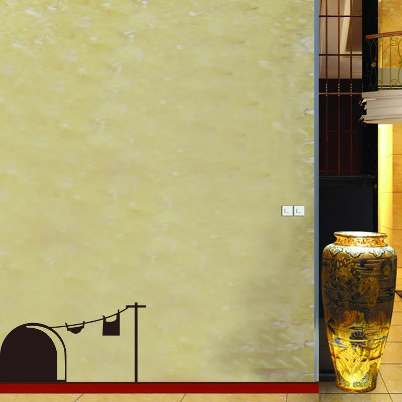 Съемная виниловая наклейка с отверстием для мыши Декор водонепроницаемая