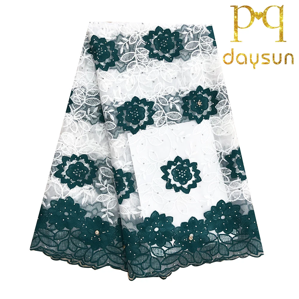 

Latest Hot Tulle Embroidered Mesh Lace Fabric African Lace Fabric High Quality Guipure Lace 5 yards for Party and Wedding
