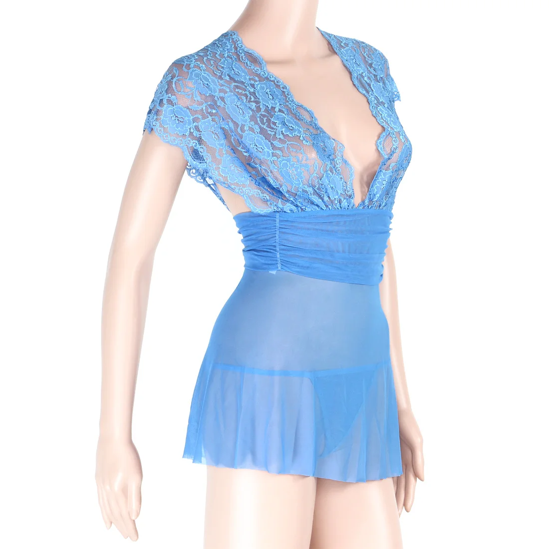 2018 hot Women Sexy Nightwear Sleepwear Dress Babydoll Lace G-String Sleevless V-Neck Fashion | Женская одежда