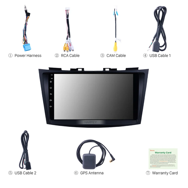 Harfey Android 8 1 авто радио для SUZUKI SWIFT 2011-2013 9 &quotGPS навигация аудио поддержка OBD2 DVR Bluetooth