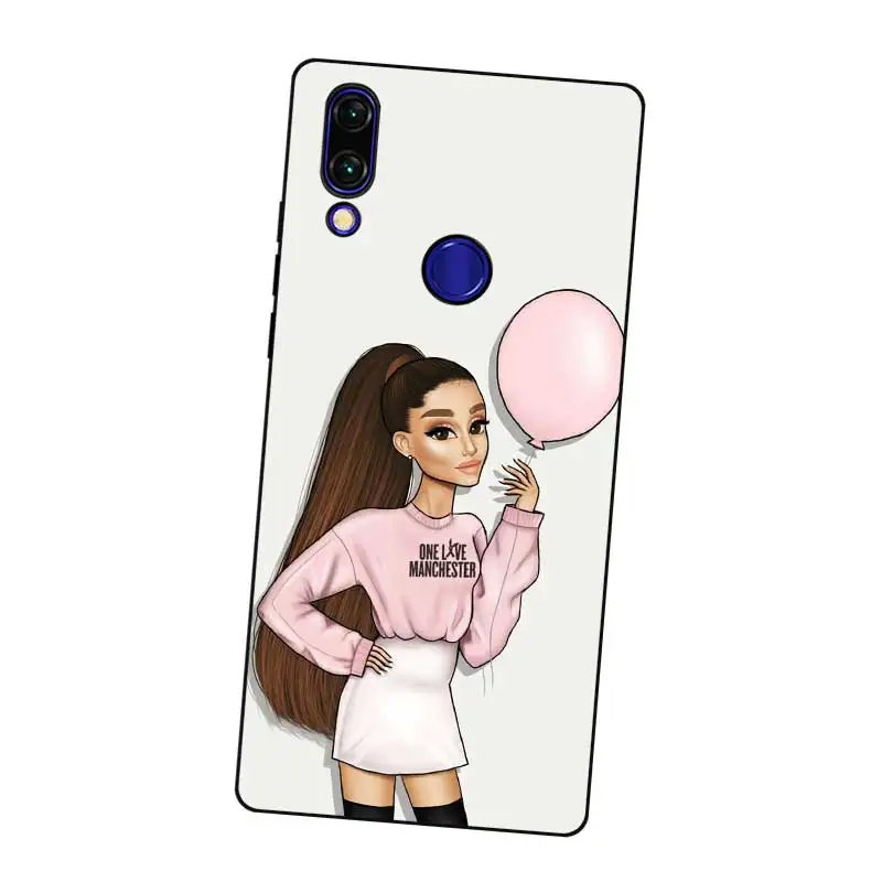 N248 Ariana Grande милый черный силиконовый чехол для Xiaomi Redmi Note 3 4 4X5 5A 6 7 Pro Global |