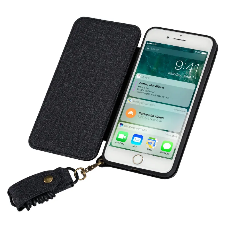 Зеркальный чехол для Iphone 7 Plus кожаный X XS MAX Кожаные чехлы с откидной крышкой IPhone 8