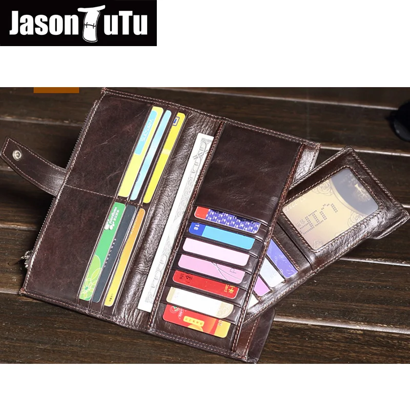 Мужской Длинный кошелек из натуральной кожи сумка для денег мужской Натуральная