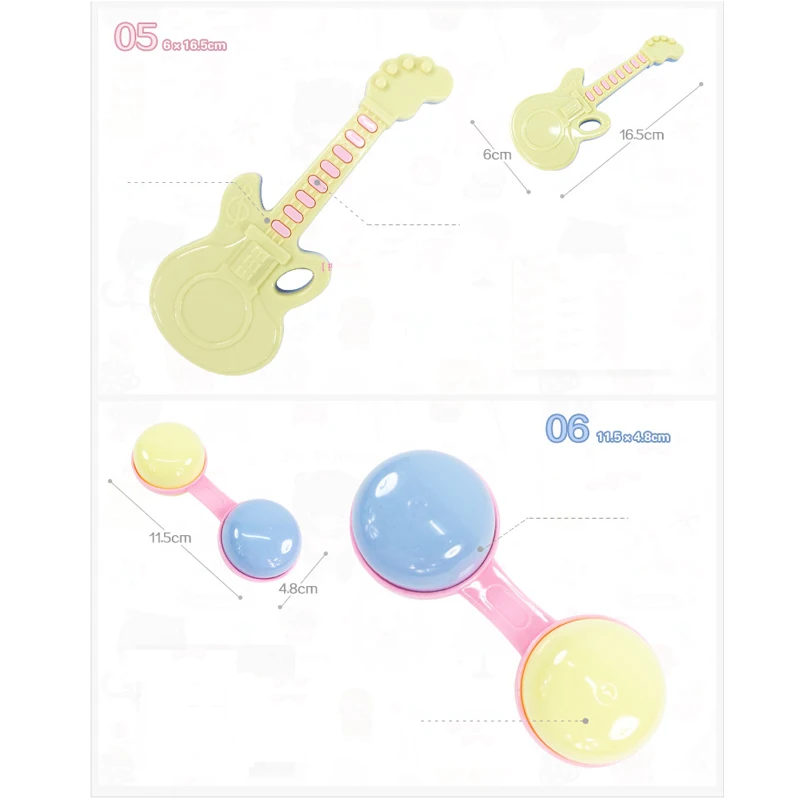 6 шт. детские погремушки для раннего развития|baby rattle|development toysshake bell |