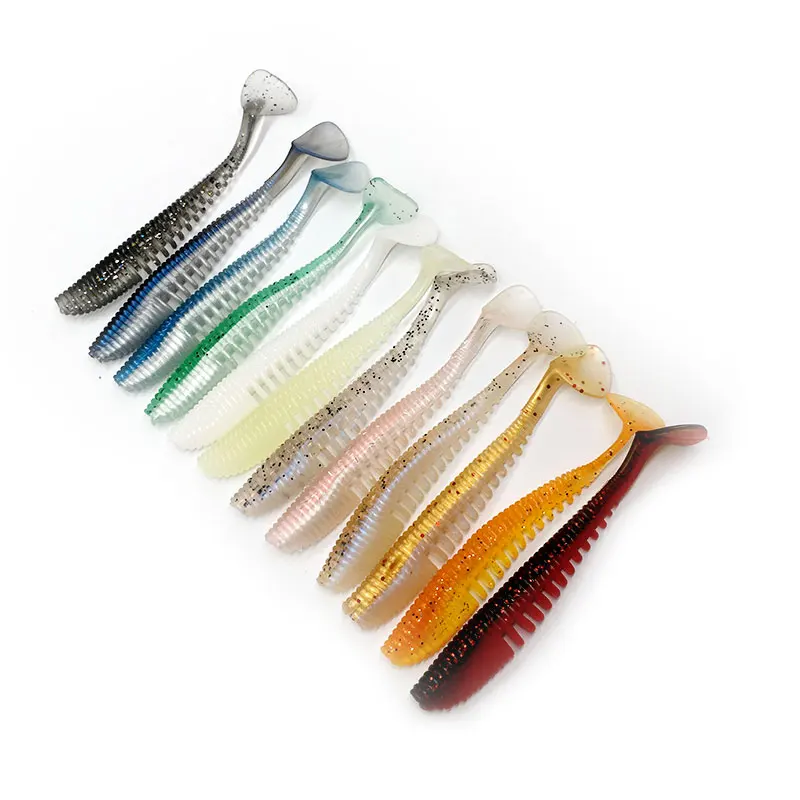 5pcs Soft Fishing Lure Silicone Bait Shad 11cm 5.2g Swimbait Vivid Pike Bass Artificial Tackle | Спорт и развлечения