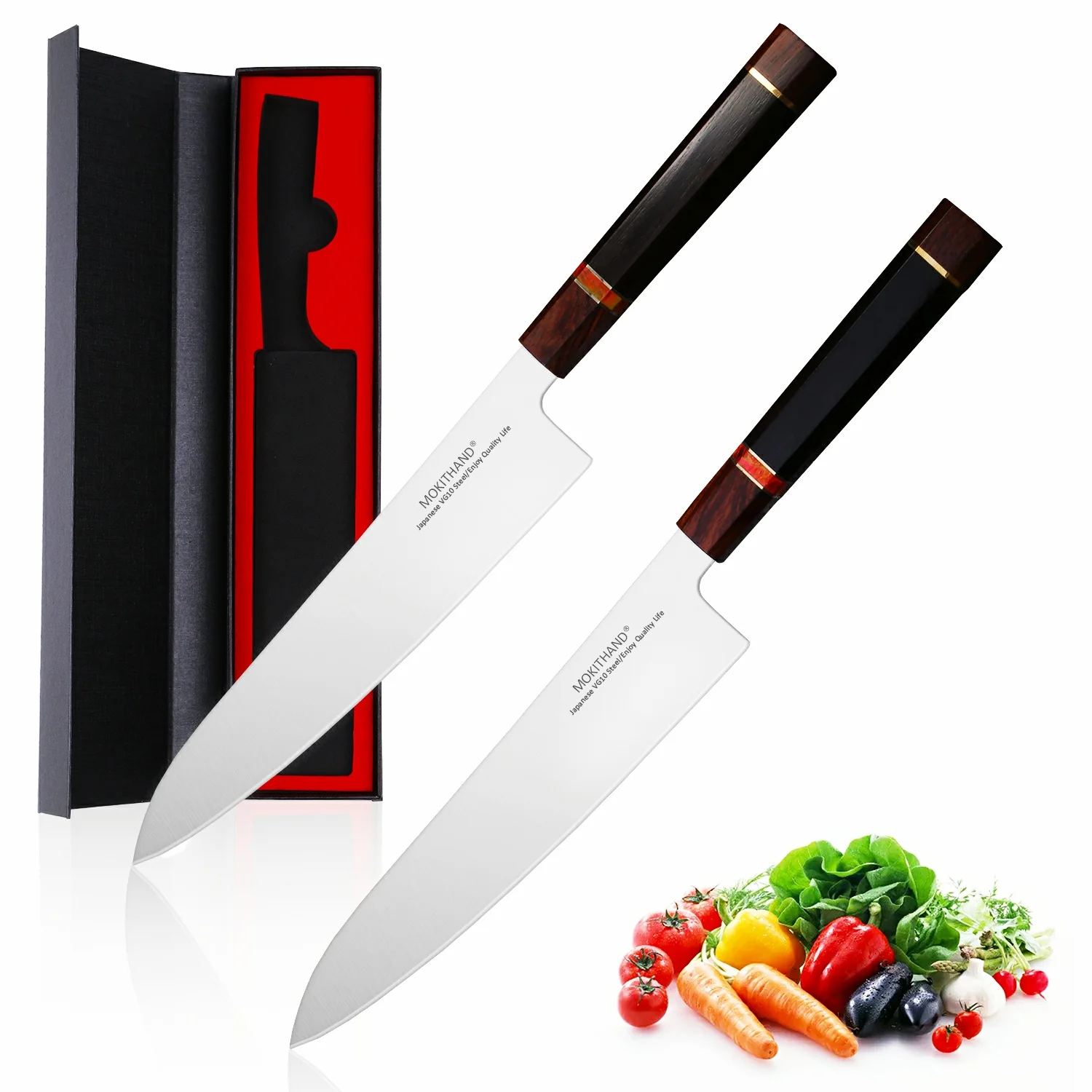 

9 Inch Japanese Chef Knives VG10 Blade Kitchen Knife High Carbon Damascus Steel Fishing Cleaver Knife Handmade