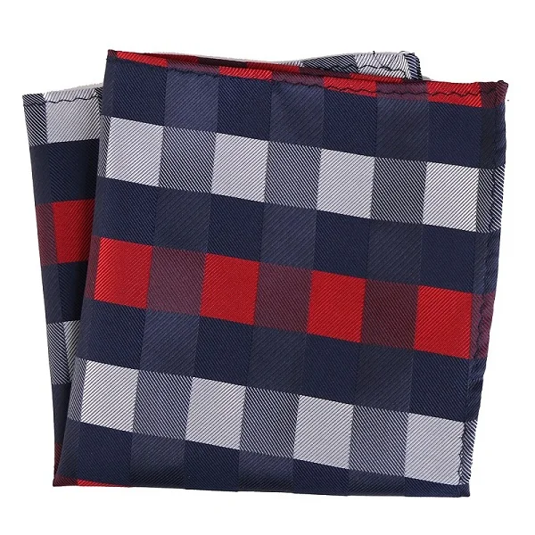 WPS-045 hanky Роскошный мужской платок полосатый Клетчатый плед тканые платки носовой платок из полиэстера бизнес Карманный квадратный полотенце для сундуков 25*25 см - Цвет: WPS-045 hanky