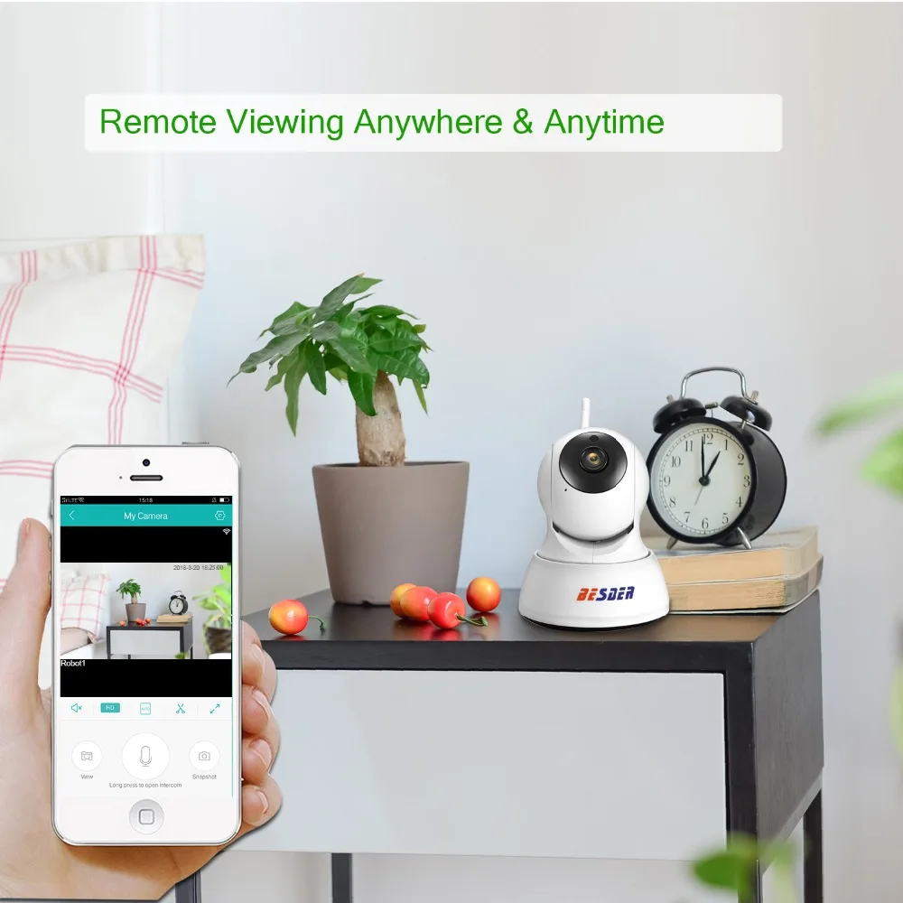 Besder домашняя IP камера безопасности Wi-Fi беспроводная мини Сетевая камера наблюдения Wifi 1080P ночное видение CCTV камера детский монитор