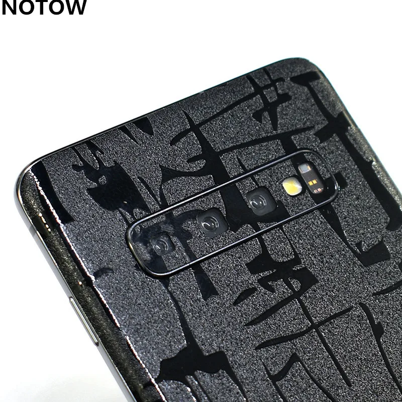 NOTOW модная наклейка из крокодиловой кожи ПВХ Черная защитная пленка для Samsung Galaxy