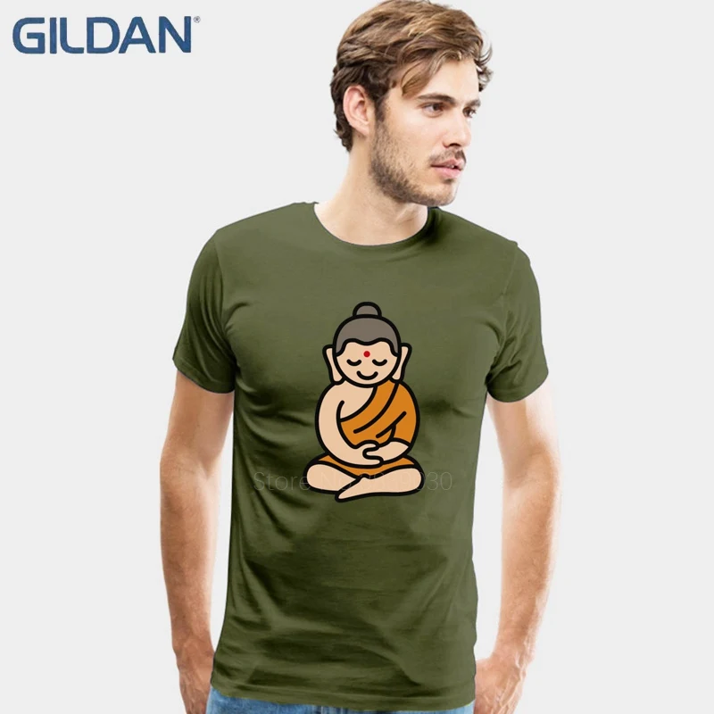 Одежда дзэн Будда топы мужская футболка Классическая без пряжки с коротким