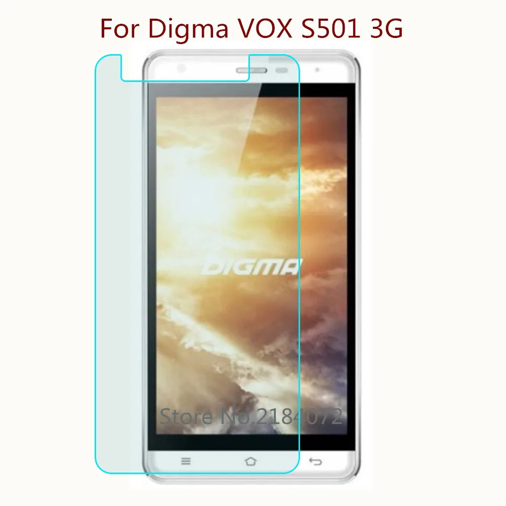 Защитное стекло для экрана 9H 2.5D Digma VOX S501 3G закаленное защитная пленка